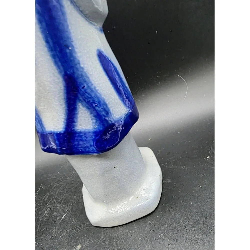 Vintage Eldreth Pottery Salt Glaze Santa Claus Christmas Figurine 9.5